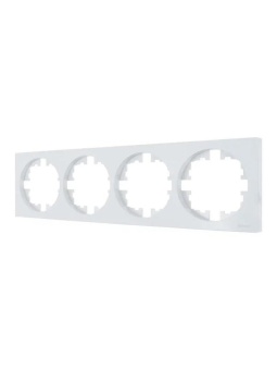 Рамка 4-м OSEN горизонт. квадрат бел. LEZARD 743-0200-149