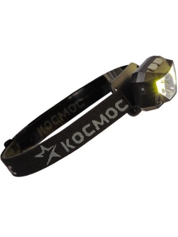Фонарь налобный аккум. 3Вт XPG 2х3Вт COB/Li-po 1200мА.ч ABS пластик КОСМОС (KOC851Lit)