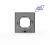 Рамка 1-м Pixel IP44 карбон TOKOV ELECTRIC TKE-PX-RM1-C14-IP44