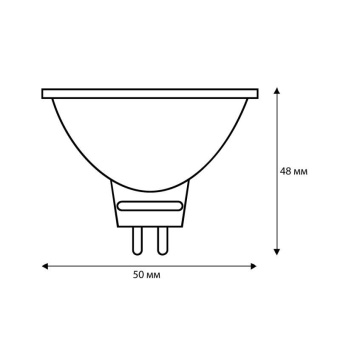 Лампа светодиодная LED10-JCDR/830/GU5.3 10Вт рефлектор матовая 3000К тепл. бел. GU5.3 150-265В Camelion 13684