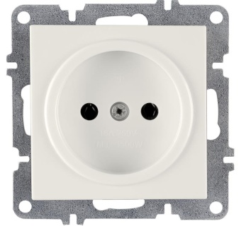 Розетка 1-м СП LAVIN/KAREN 16А IP20 без заземл. механизм бел. ARVIA 50 01 1000 215