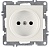 Розетка 1-м СП LAVIN/KAREN 16А IP20 без заземл. механизм бел. ARVIA 50 01 1000 215