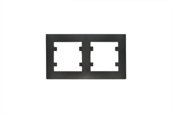 Рамка 2-м Karea RIZZ STAR чер. Makel 88054702