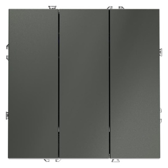 Выключатель 3-кл. СП S70 10А механизм титан Voltum VLS030106