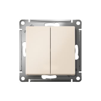 Выключатель 2-кл. AtlasDesign (сх. 5) 10AX с самовозвратом механизм беж. SE ATN000217