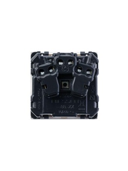 Розетка 1-м СП 2мод. Zenit 16А IP21 250В с заземл. Schuko защ. шторки с крышкой механизм альп. бел. ABB 2CLA228810N1101