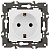 Розетка 1-м СП Эра Elegance 14-2102-01 16А IP20 16AX 250В 2P+E Schuko защ. шторки бел. Эра Б0034272