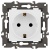 Розетка 1-м СП Эра Elegance 14-2102-01 16А IP20 16AX 250В 2P+E Schuko защ. шторки бел. Эра Б0034272