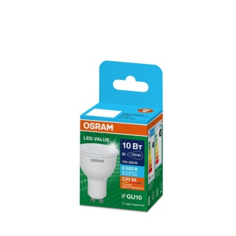Лампа светодиодная LED G4 Value LVPAR16100 10W/965 CRI95 10Вт 6500К 1000лм рефлектор матов. GU10 170-250В OSRAM 4058075581869