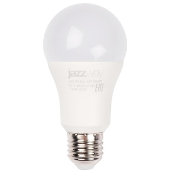 Лампа светодиодная низковольтная PLED-A60 MO 20Вт 6500К холод. бел. E27 12-48В AC/DC Pro JazzWay 5050655