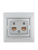 Розетка компьютерная 2-м СП Mira RJ45 сер. метал. LEZARD 701-1010-141
