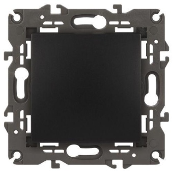 Выключатель 1-кл. СП Elegance 14-1101-05 10А IP20 250В 10AX механизм антрацит Эра Б0034212