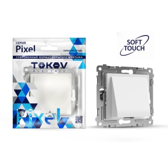 Вывод кабеля СП Pixel IP20 механизм айс TOKOV ELECTRIC TKE-PX-CP-C34