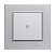 Переключатель проходной 1-кл. СП Karea 10А IP20 сереб. Makel 56065005