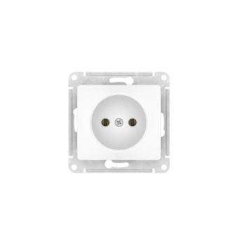 Розетка Glossa 16А без заземл. быстрозажим. клем. механизм бел. SE GSL000141S
