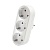 Разветвитель 3-м плоский с заземл. 16А 3500Вт 250В бел. DОМТОК 2656