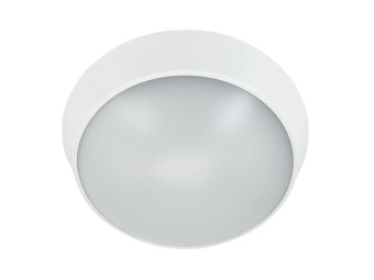 Светильник светодиодный WP 15 C 12W OP 840 D220 WH 220х80мм 12Вт 4000К IP65 ЖКХ круглый пылевлагозащ. бел. Русский Свет 15071523452