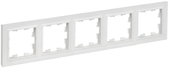 Рамка 5-м BRITE РУ-5-БрАБ арктич. бел. IEK BR-M52-K91