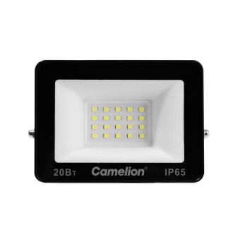 Прожектор светодиодный LFL-2004 C02 LED SMD 20Вт IP65 6500К 2000лм 230В 113х102х24 черн. Camelion 16330