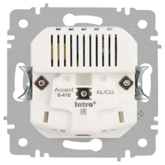 Розетка 1-м СП Accent 6-410-01М 16А IP20 250В P+E Schuko защ. шторки + 2хUSB бел. матов. Intro Б0063691