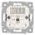 Розетка 1-м СП Accent 6-410-01М 16А IP20 250В P+E Schuko защ. шторки + 2хUSB бел. матов. Intro Б0063691
