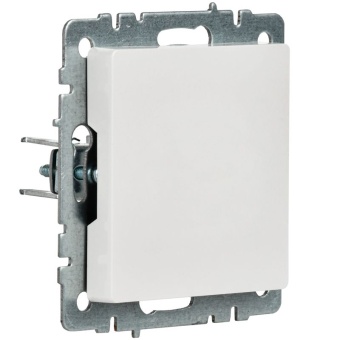 Заглушка с суппортом BRITE МЗ10-БрБ механизм бел. IEK BR-PL10-K01