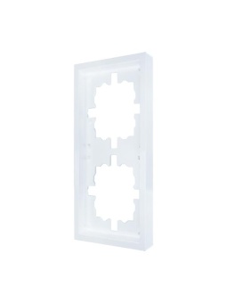 Рамка 2-мест. горизонт. ZIMA бел. LEZARD 704-0200-147