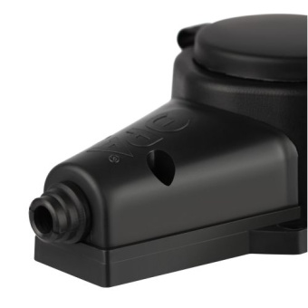 Колодка 4-м с заземл. 16A IP44 KX-4e-B-IP44 каучук. черн. Эра Б0068394