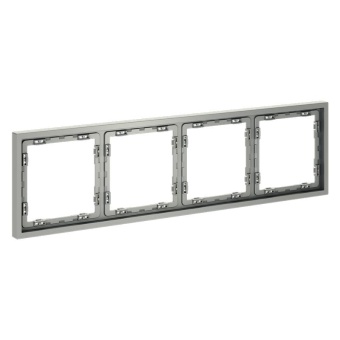 Рамка 4-м S70 пластик. сталь Voltum VLS100405