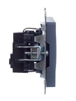 Розетка 1-м СП BRITE РС11-1-0-БрМ 16А с заземл. без защ. шторки механизм маренго IEK BR-R11-16-K35