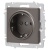 Розетка 1-м СП Accent 6-202-09 16А IP20 250В 2P+E Schuko титан Intro Б0063701 Розетка 1-м СП Accent 6-202-09 16А IP20 250В 2P+E Schuko титан Intro Б0063701
