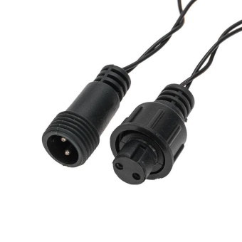 Гирлянда светодиодная "Шарики" 5м d25мм 25LED RGB ПВХ темн. зел. Neon-Night 303-550