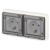 Розетка Эксперт 11-2523-01 2х2P+E гориз. IP55 16А-250В СУ бел. Эра Б0063276
