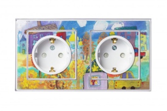 Розетка 1-м СП AtlasDesign Art 16А IP20 с заземл. защ. шторки механизм бел. SE ATN200145