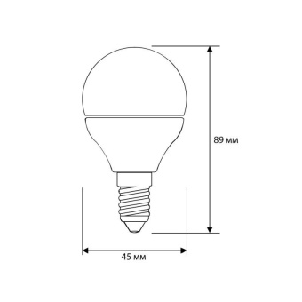 Лампа светодиодная LED12-G45/845/E14 12Вт шар матовая 4500К бел. E14 150-265В Camelion 13695