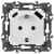 Розетка Elegance 14-4108-01М 16A 250В 2P+E защ. шторки с USB type-A+C 3А 5В матов. бел. Эра Б0067710