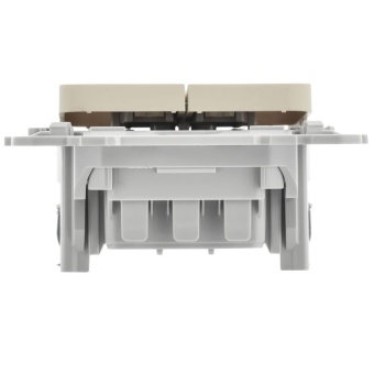 Выключатель 2-кл. СП FLITE ВС12-1-0-ФлСл 10А механизм сливочный IEK FI-V20-0-10-1-K86