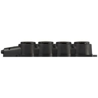 Колодка 4-м с заземл. 16A IP44 KX-4e-B-IP44 каучук. черн. Эра Б0068394