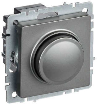 Светорегулятор СП BRITE пов-наж. 600Вт СС10-1-0-БрС механизм сталь IEK BR-D20-0600-K46