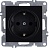 Розетка 1-м СП LAVIN/KAREN 16А IP20 с заземл. механизм черн. ARVIA 50 07 2000 217