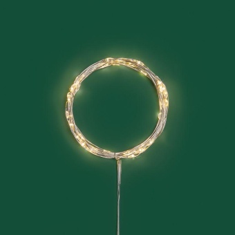 Гирлянда светодиодная Роса 5м 50 LED теплый бел. IP20 2хАА (в комплект не входят) Neon-Night 302-066