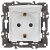 Розетка 1-м СП Эра Elegance 14-2103-01 16А IP20 16AX 250В 2P+E Schuko защ. шторки с крышкой бел. Эра Б0034278