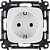 Розетка 1-м СП Valena Allure 16А IP2X 250В 2P+E безвинт. клеммы с лицев. панелью механизм бел. Leg 753721