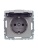 Розетка BRITE РСбш10-3-44-БрС 16А IP44 с заземл. защ. шторки с крышкой механизм сталь IEK BR-R16-16-44-K46