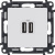 Розетка USB 2-м Valena Life 240В/5В 2400мА с лицев. панелью механизм бел. Leg 753412