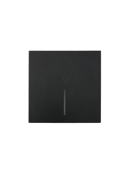 Выключатель проходной 1-кл. с индик. СП ZIMA IP20 10А безвинт. зажим черн. бархат LEZARD 704-4288-114QC