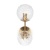 Светильник Fluff 40Вт E14х2 IP20 бра настен. Freya FR5207WL-02BZ