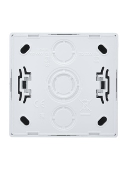 Розетка 1-м ОП LETO с заземл. ПБТ бел. LEZARD 752-0200-122B