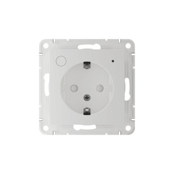 Розетка AtlasDesign Smart 16А L+N с заземл. защ. шторки Zigbee механизм бел. SE ATN000145Z