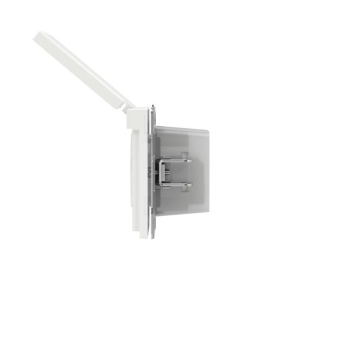 Розетка силовая KANT IP44 2P+E защ. шторки с крышкой бел. магнолия DKC 7000013